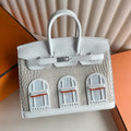 现货 Birkin 20cm 白色小房子🏠 全手工蜡线缝  Phw Stock