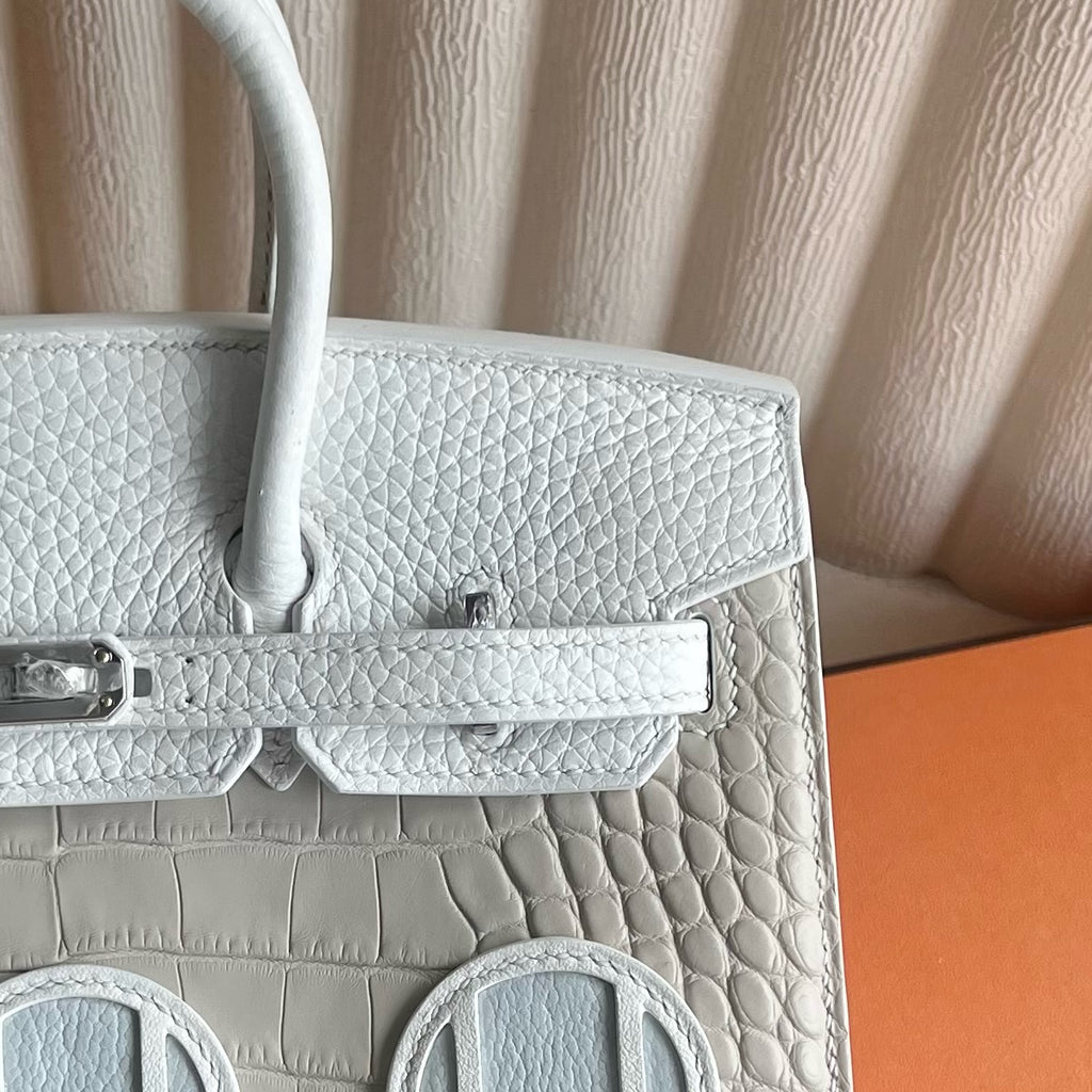 现货 Birkin 20cm 白色小房子🏠 全手工蜡线缝  Phw Stock