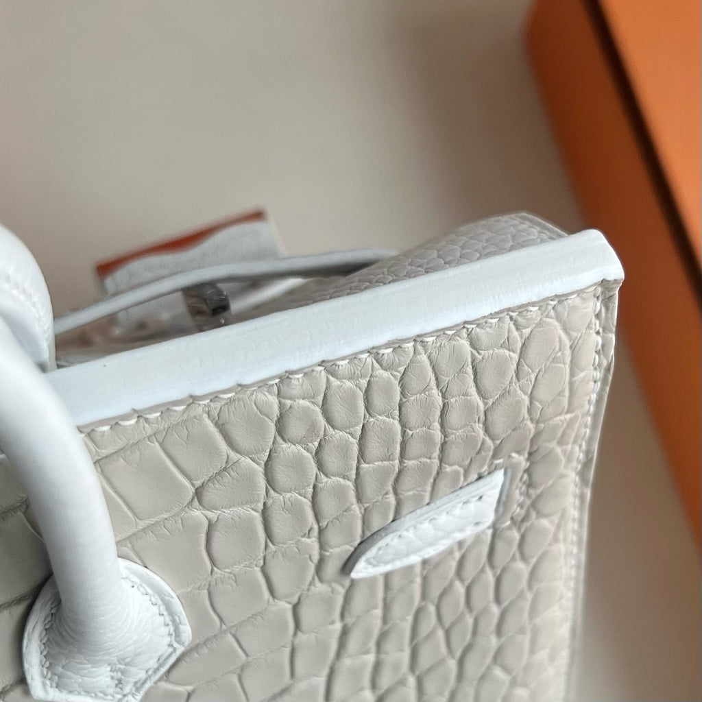 现货 Birkin 20cm 白色小房子🏠 全手工蜡线缝  Phw Stock