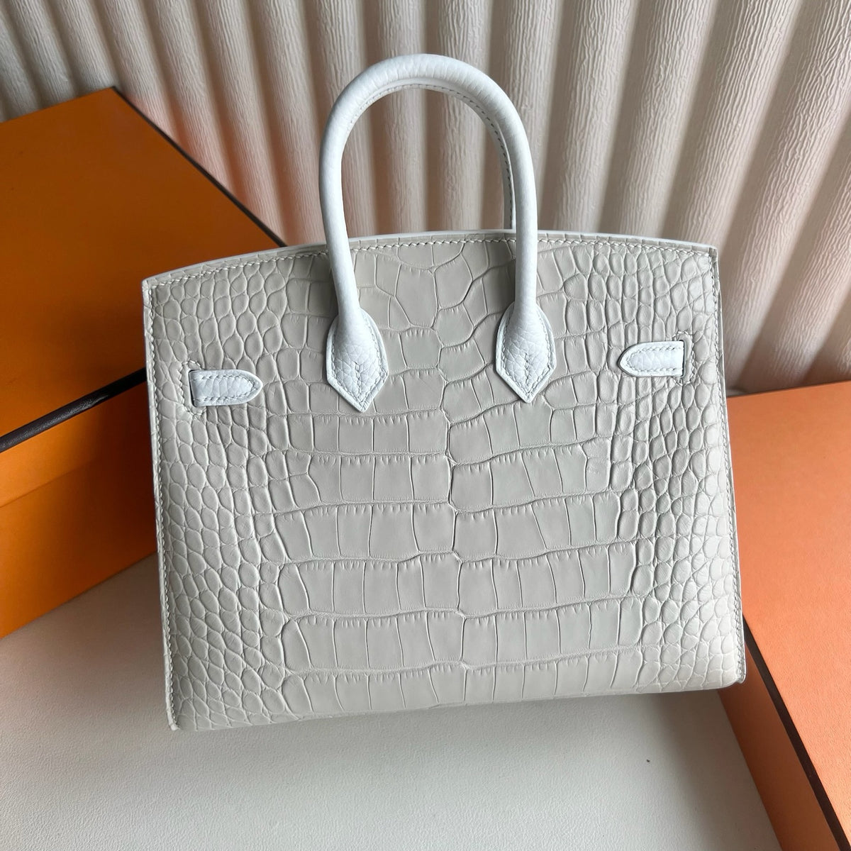 现货 Birkin 20cm 白色小房子🏠 全手工蜡线缝  Phw Stock