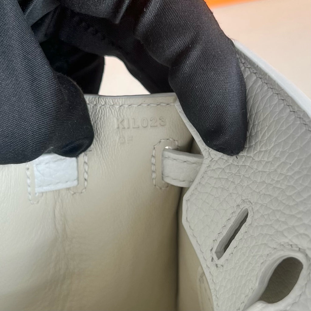 现货 Birkin 20cm 白色小房子🏠 全手工蜡线缝  Phw Stock