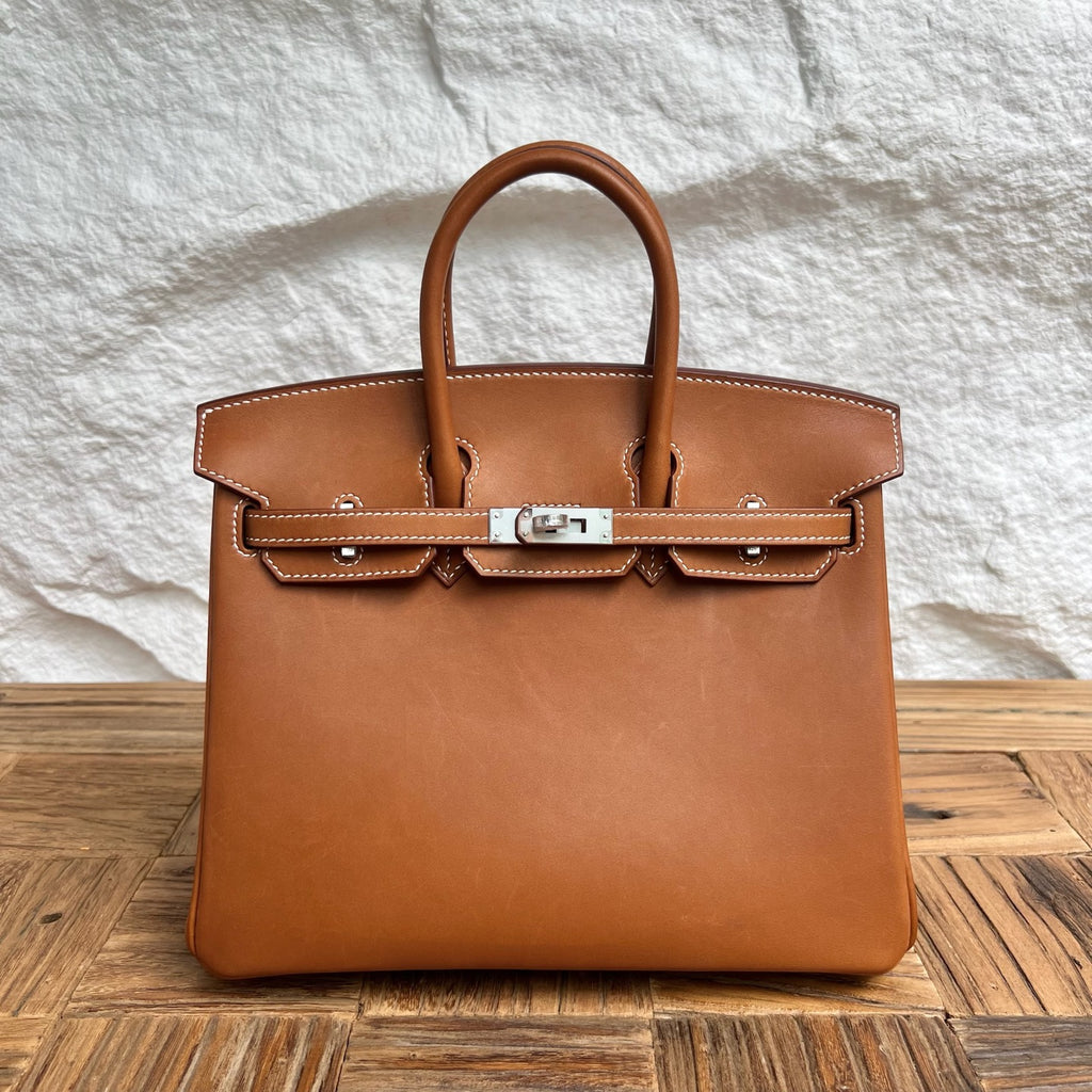 Birkin 25cm Barenia imported BMW saddle leather