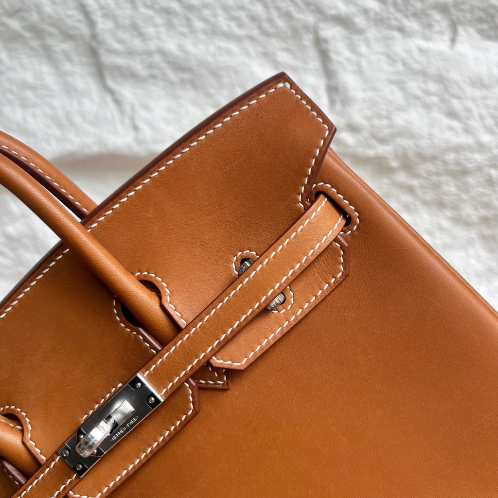 Birkin 25cm Barenia imported BMW saddle leather