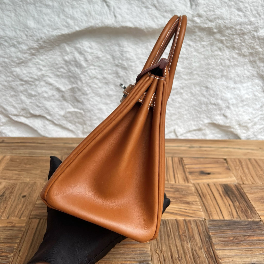 Birkin 25cm Barenia imported BMW saddle leather