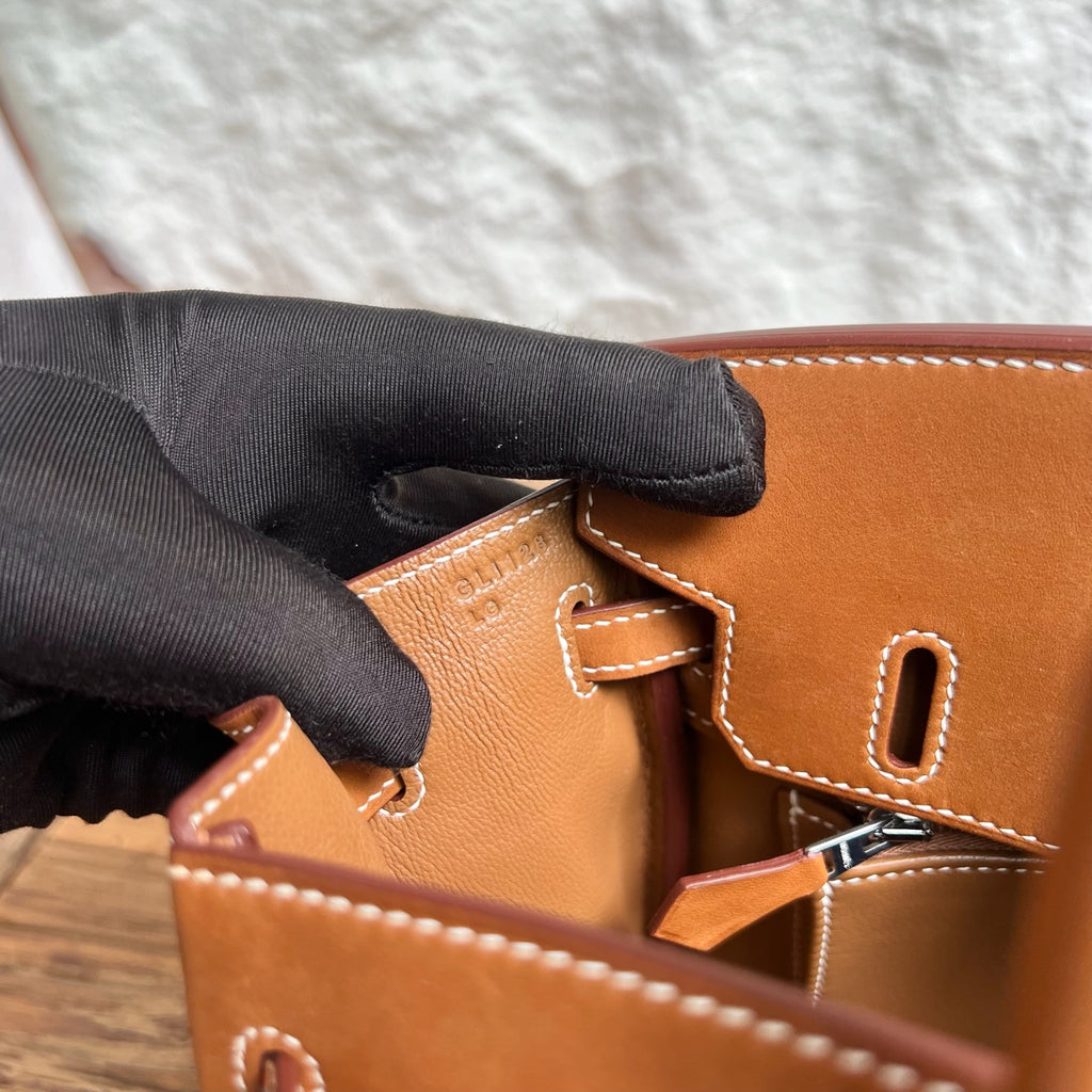 Birkin 25cm Barenia imported BMW saddle leather
