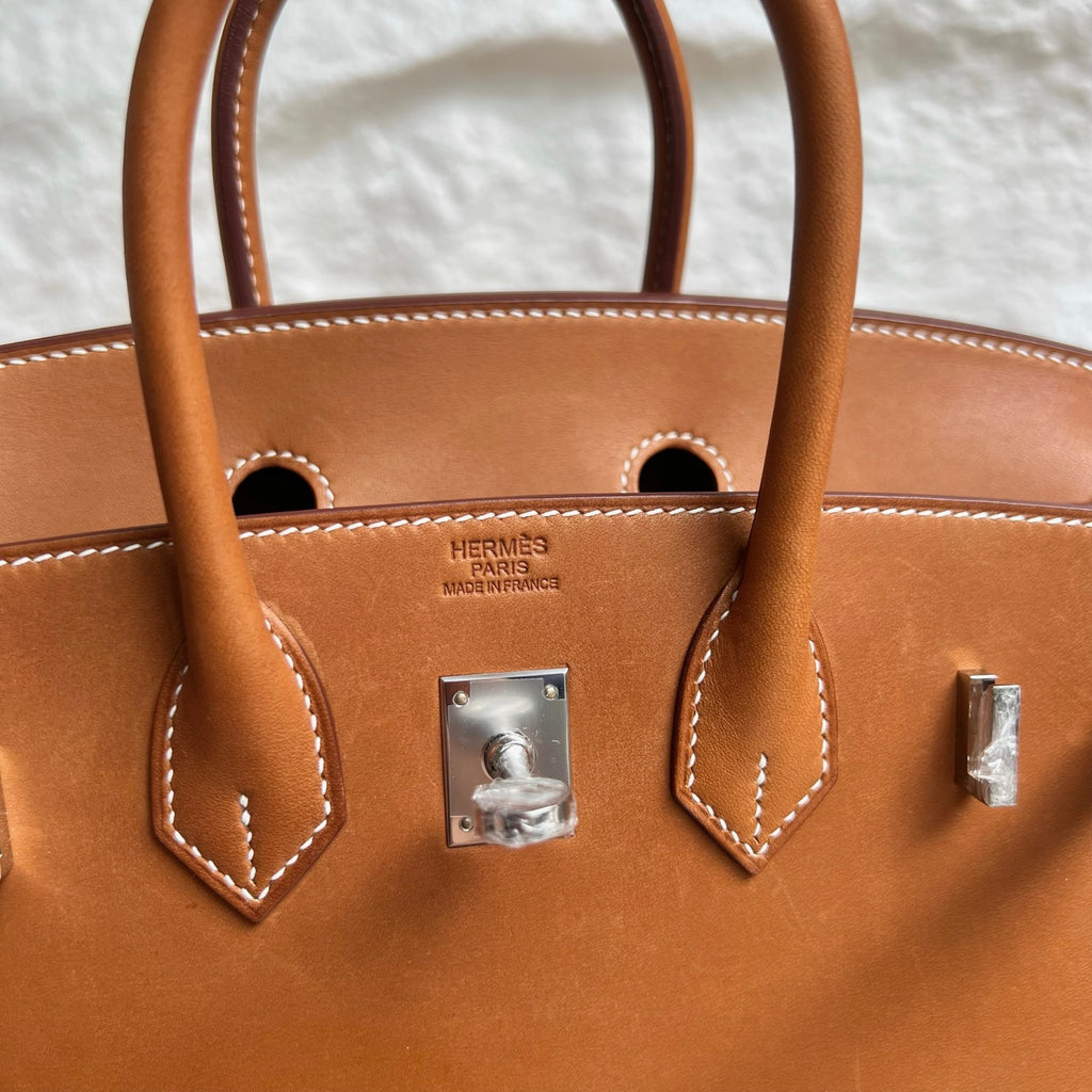 Birkin 25cm Barenia imported BMW saddle leather