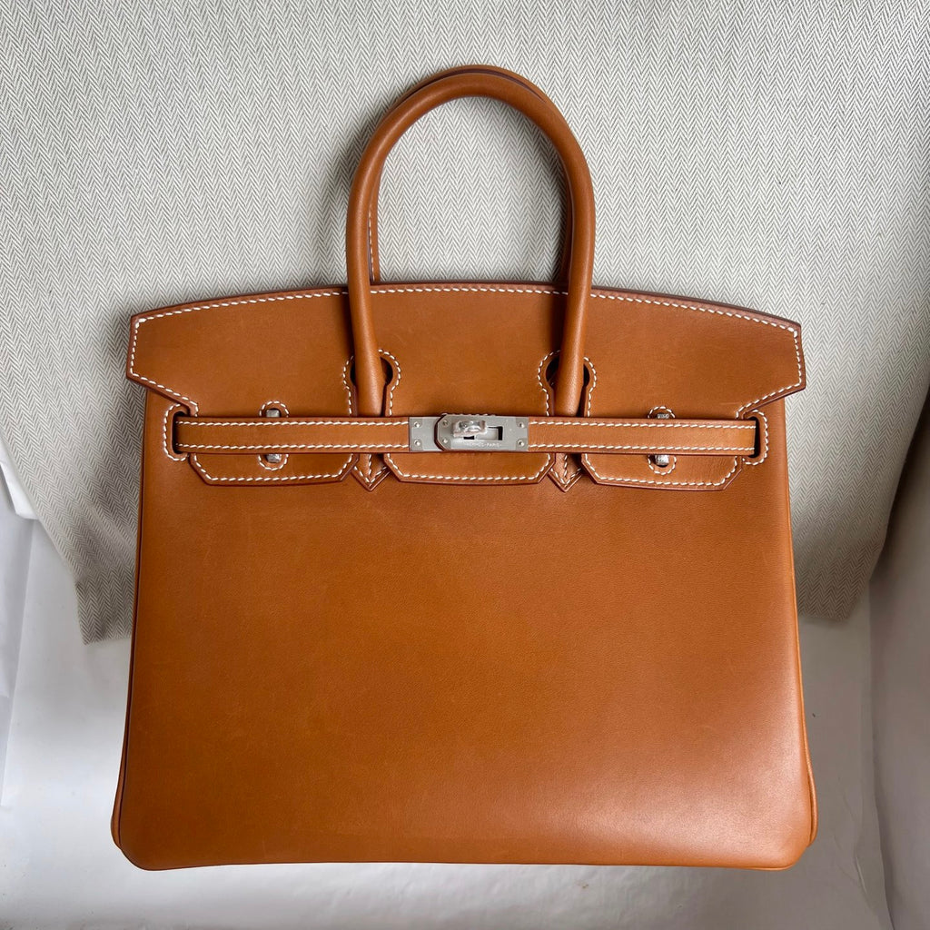 Birkin 25cm Barenia imported BMW saddle leather