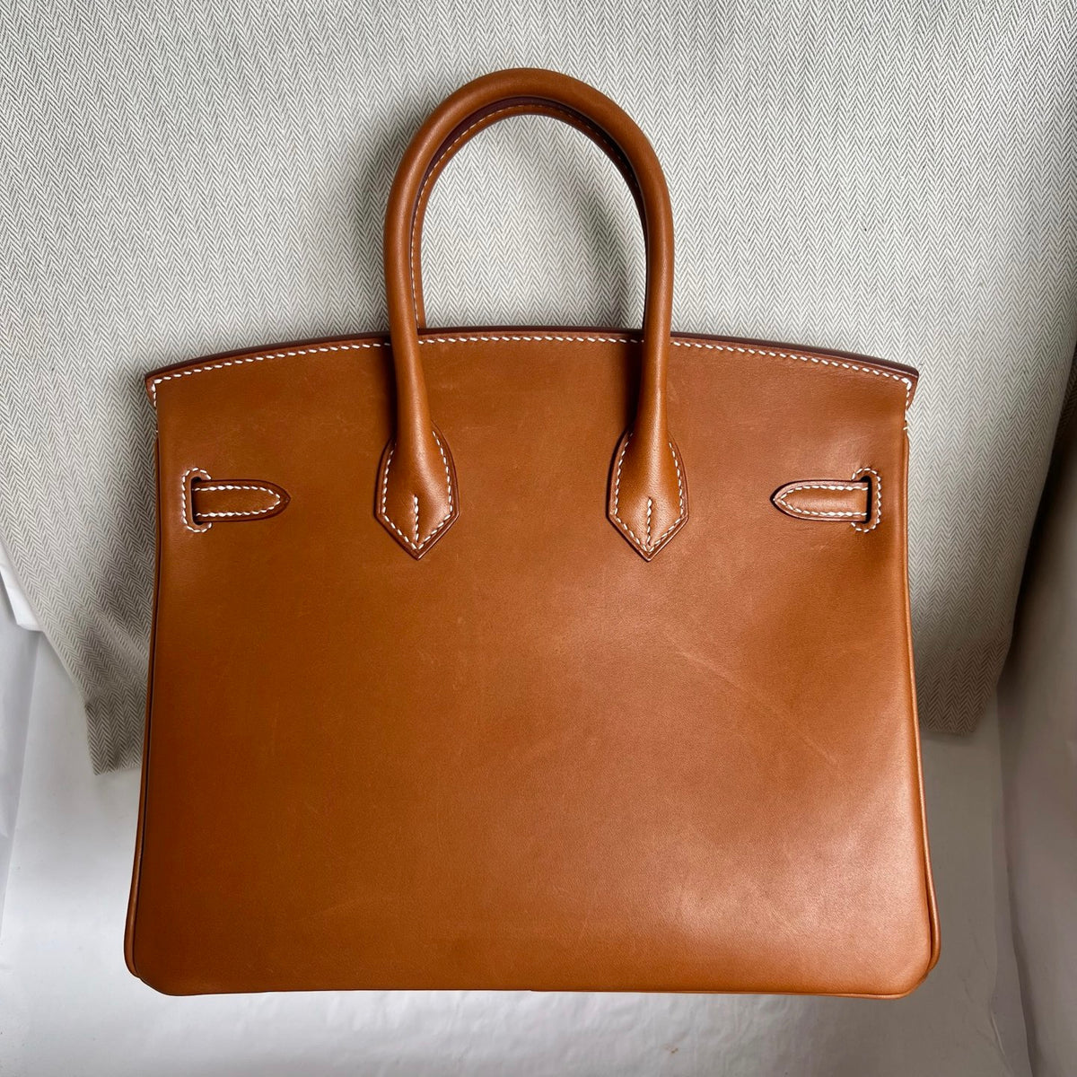 Birkin 25cm Barenia imported BMW saddle leather