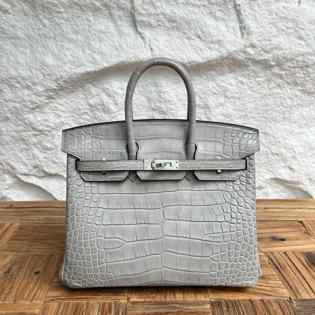 Birkin 25cm Misty American Crocodile