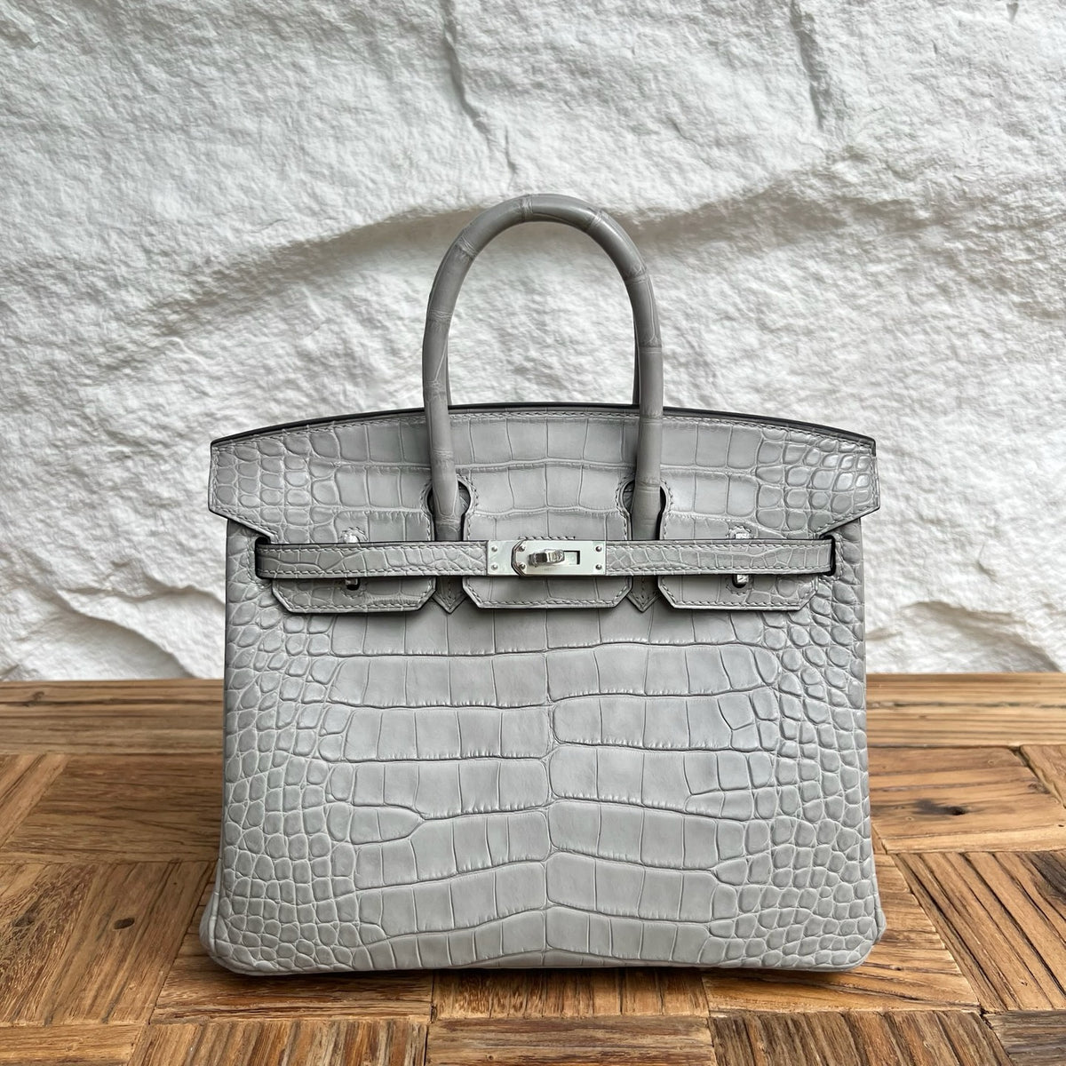 Birkin 25cm Misty American Crocodile