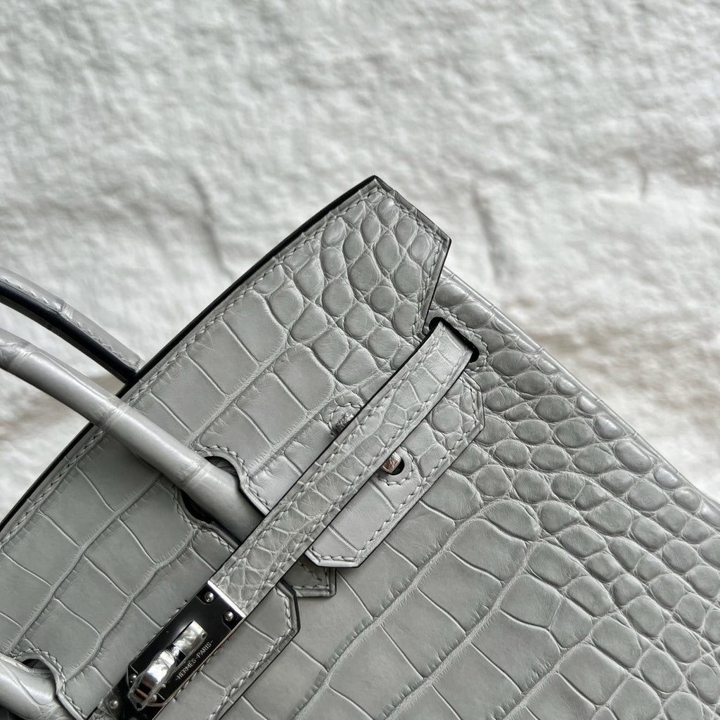 Birkin 25cm Misty American Crocodile