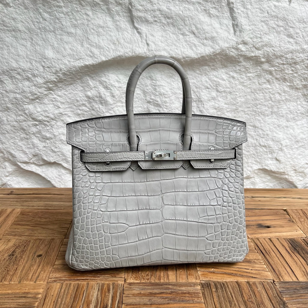 Birkin 25cm Misty American Crocodile