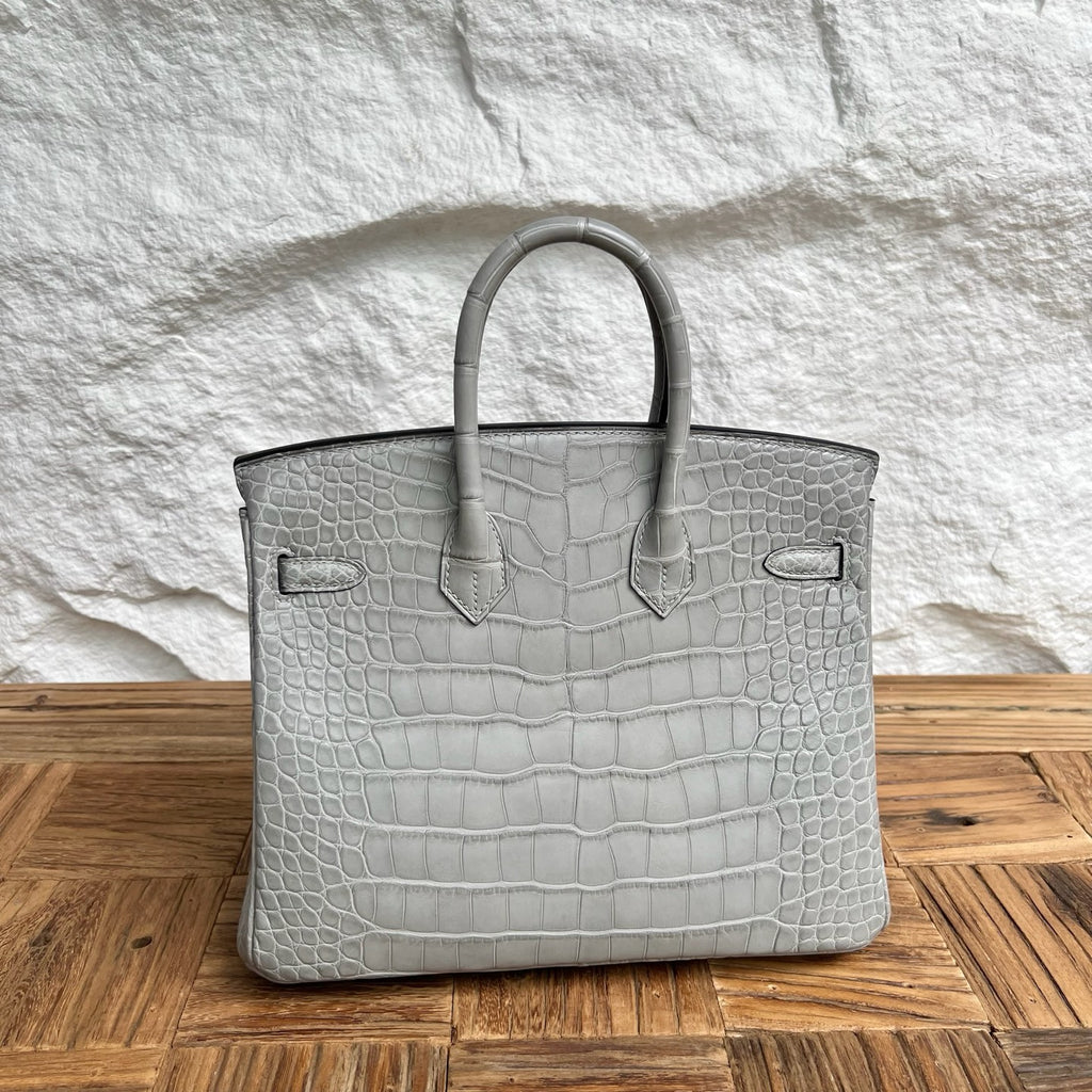 Birkin 25cm Misty American Crocodile