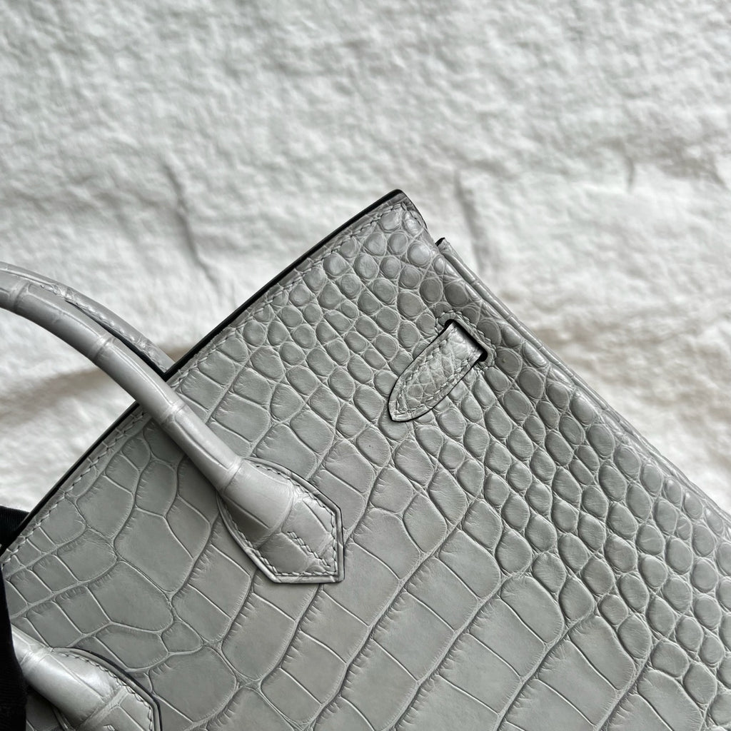 Birkin 25cm Misty American Crocodile