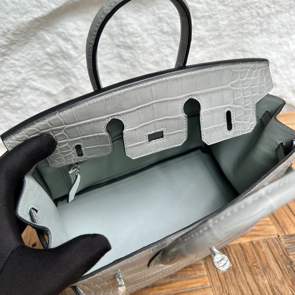 Birkin 25cm Misty American Crocodile