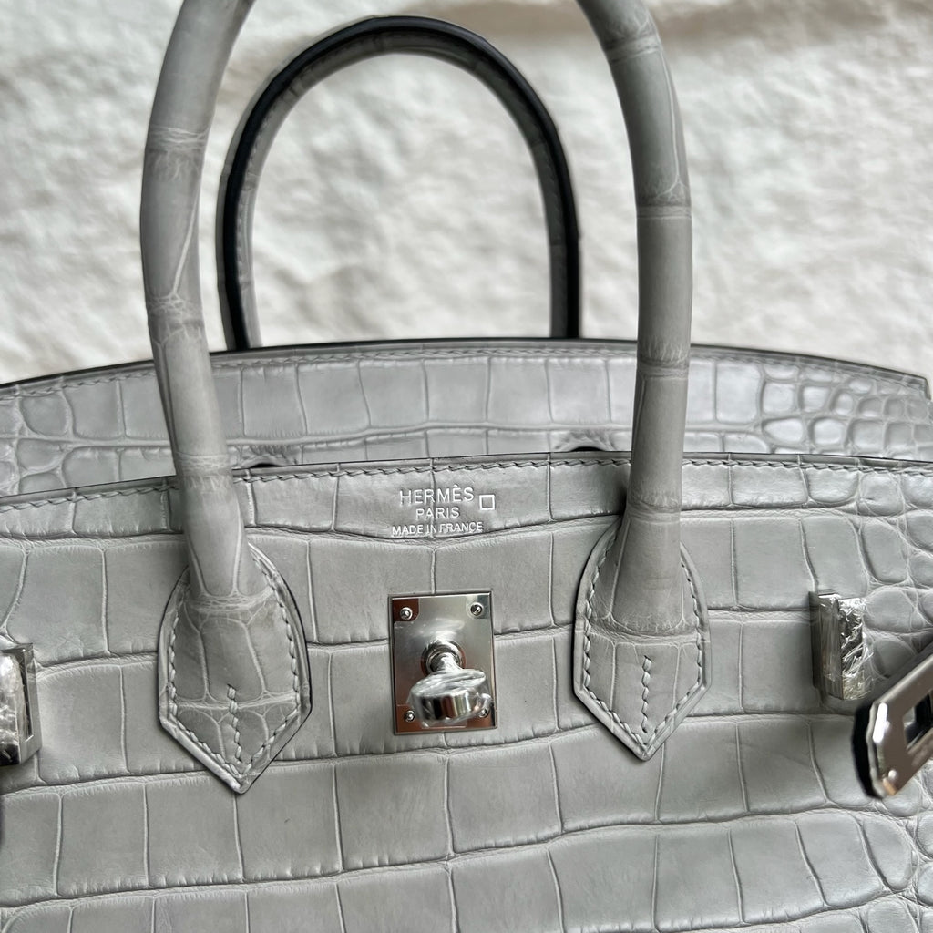 Birkin 25cm Misty American Crocodile