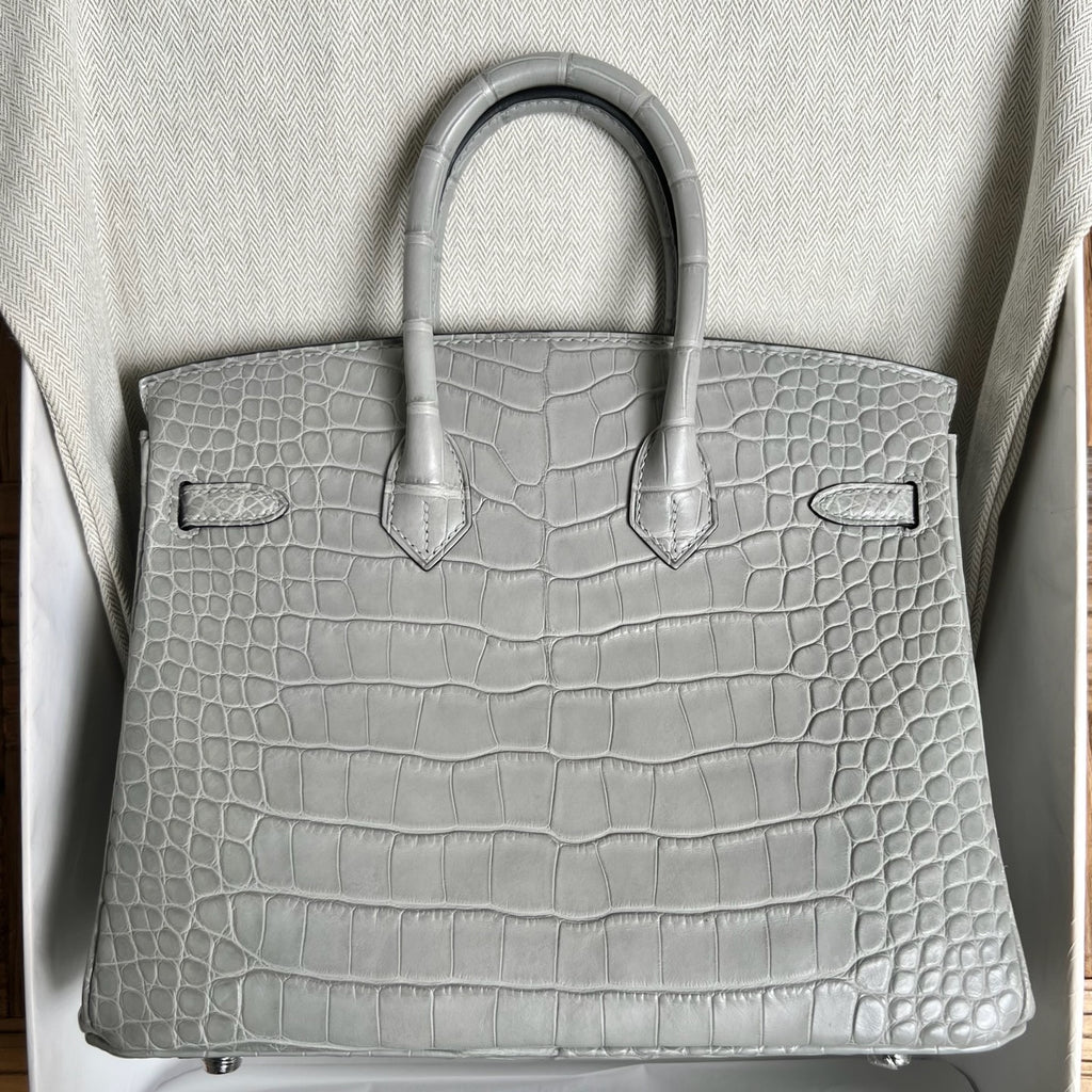 Birkin 25cm Misty American Crocodile