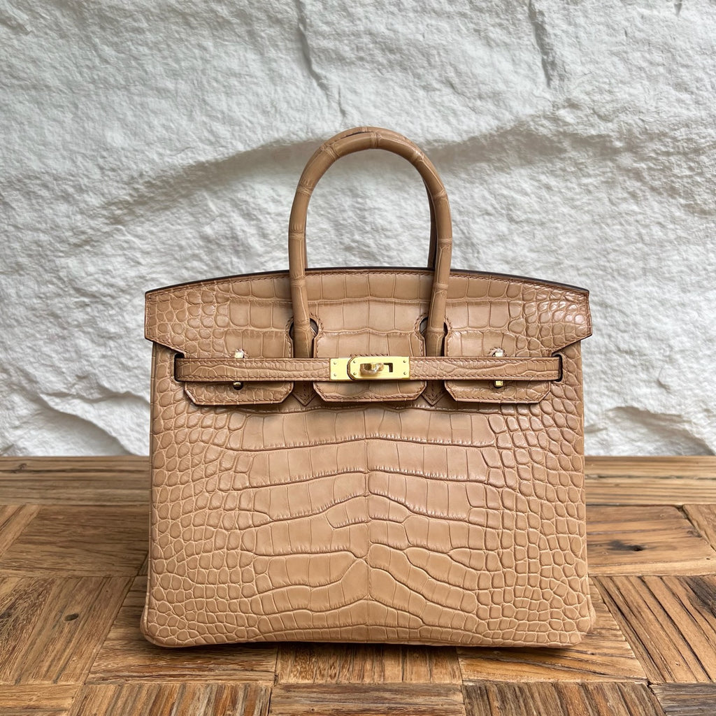 Birkin 25cm Misty American Crocodile