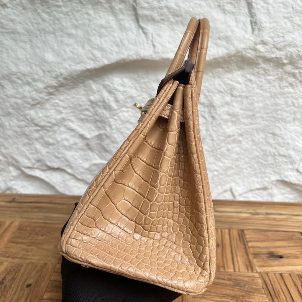 Birkin 25cm Misty American Crocodile