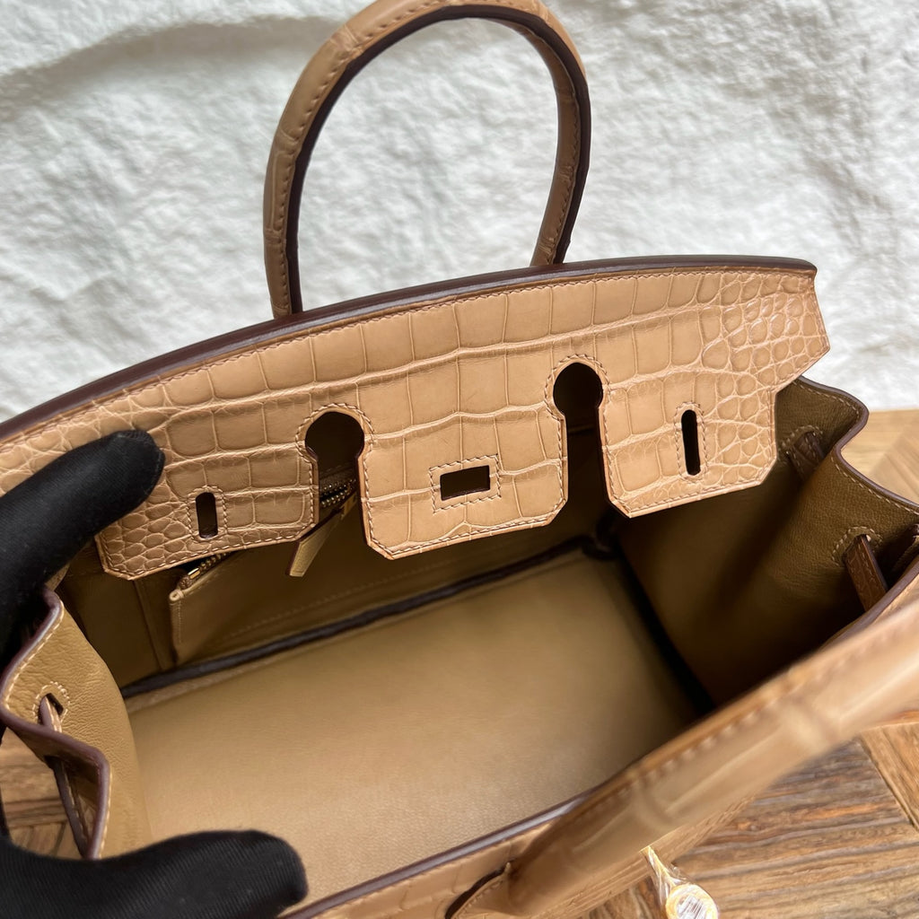 Birkin 25cm Misty American Crocodile