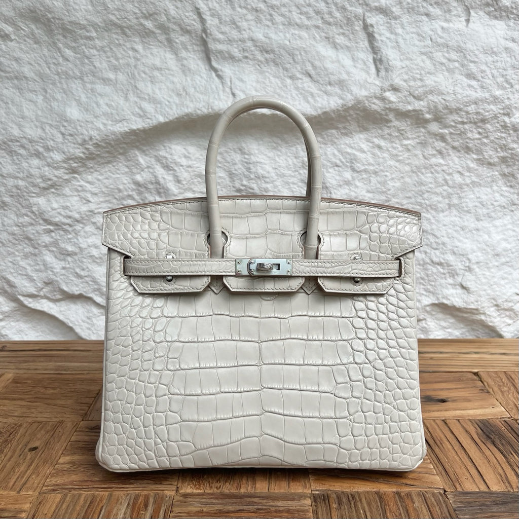 Birkin 25cm Misty American Crocodile