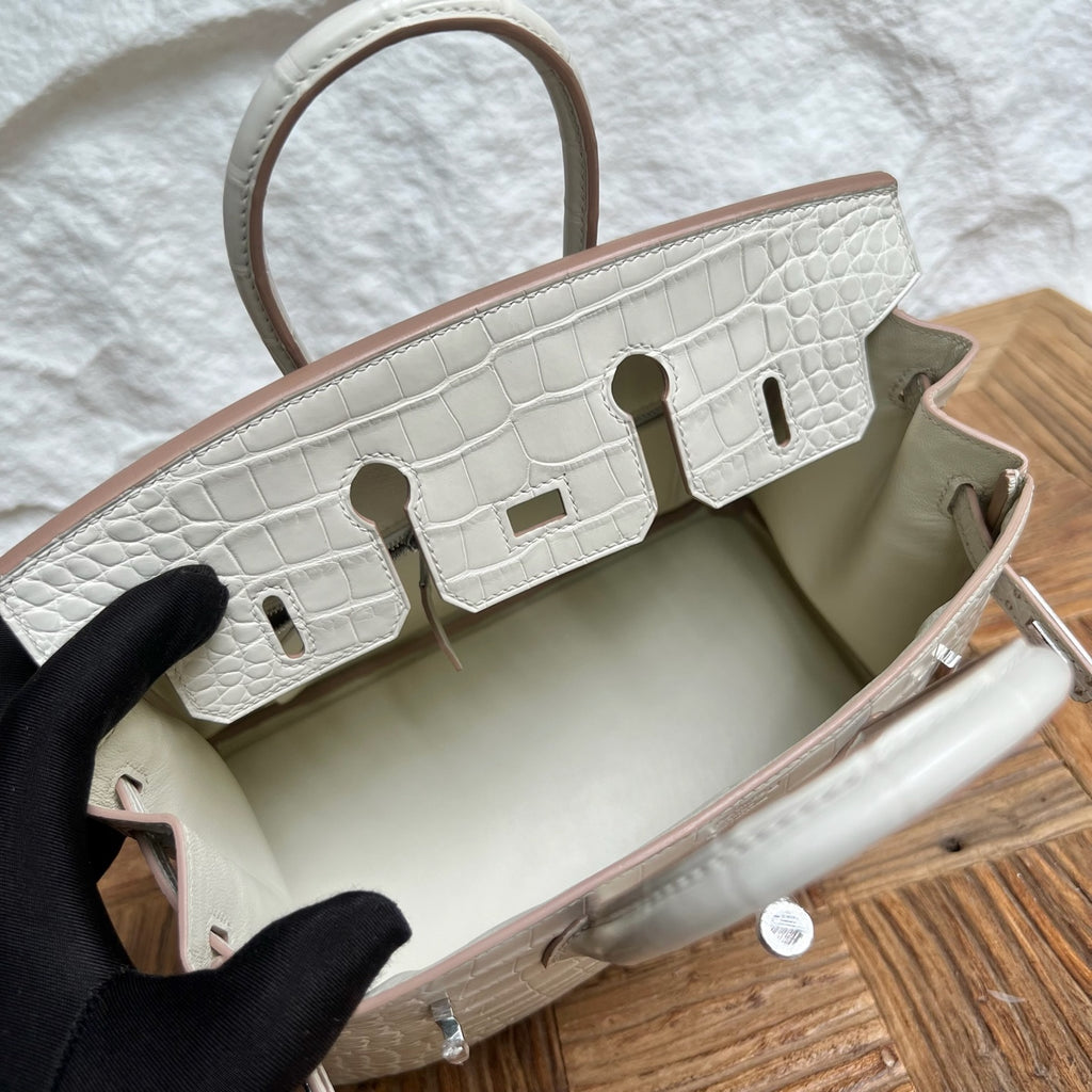 Birkin 25cm Misty American Crocodile