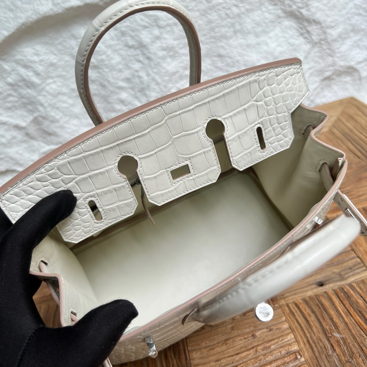 Birkin 25cm Misty American Crocodile