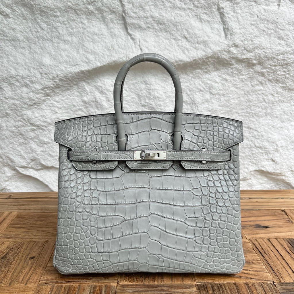 Birkin 25cm Misty American Crocodile
