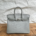 Birkin 25cm Misty American Crocodile