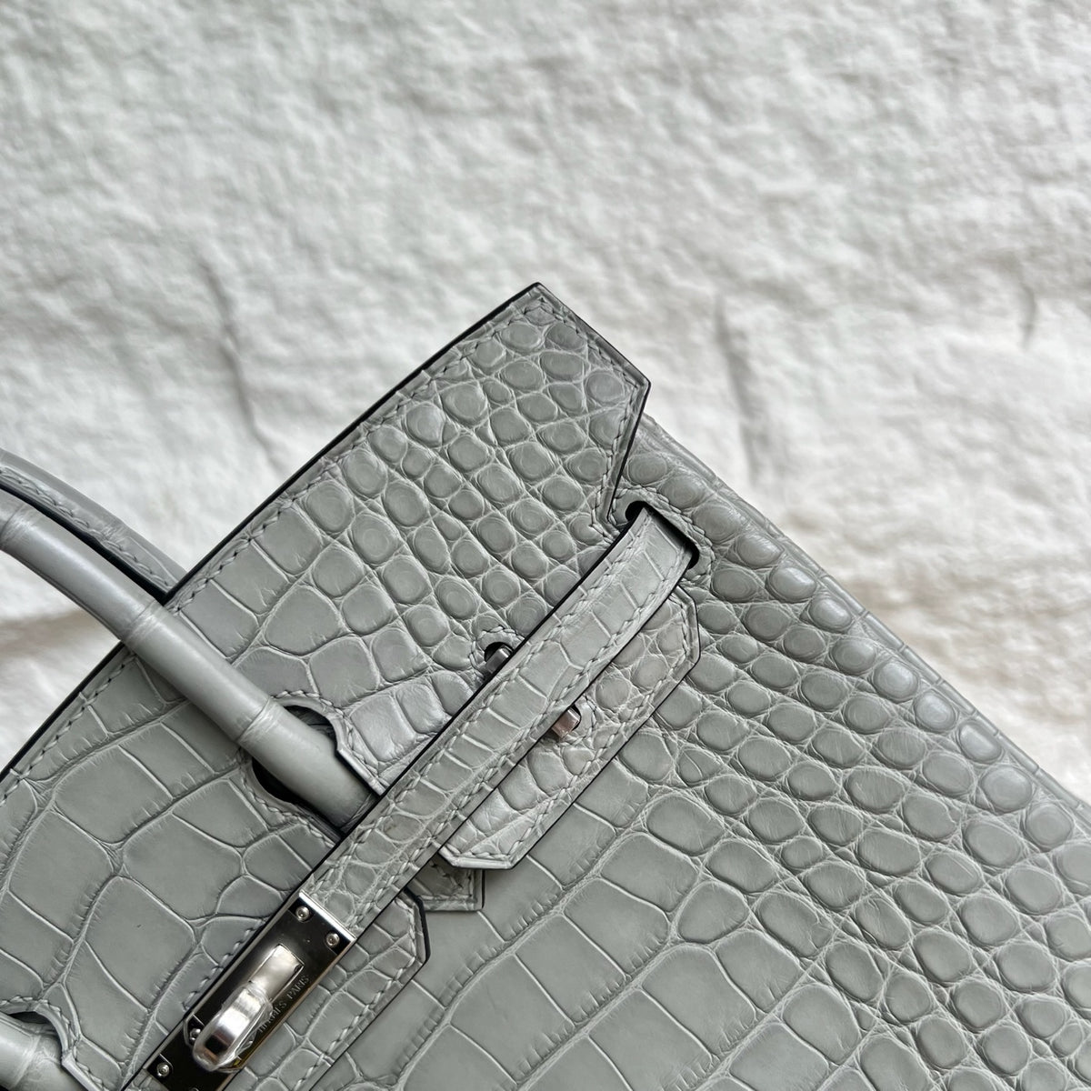 Birkin 25cm Misty American Crocodile