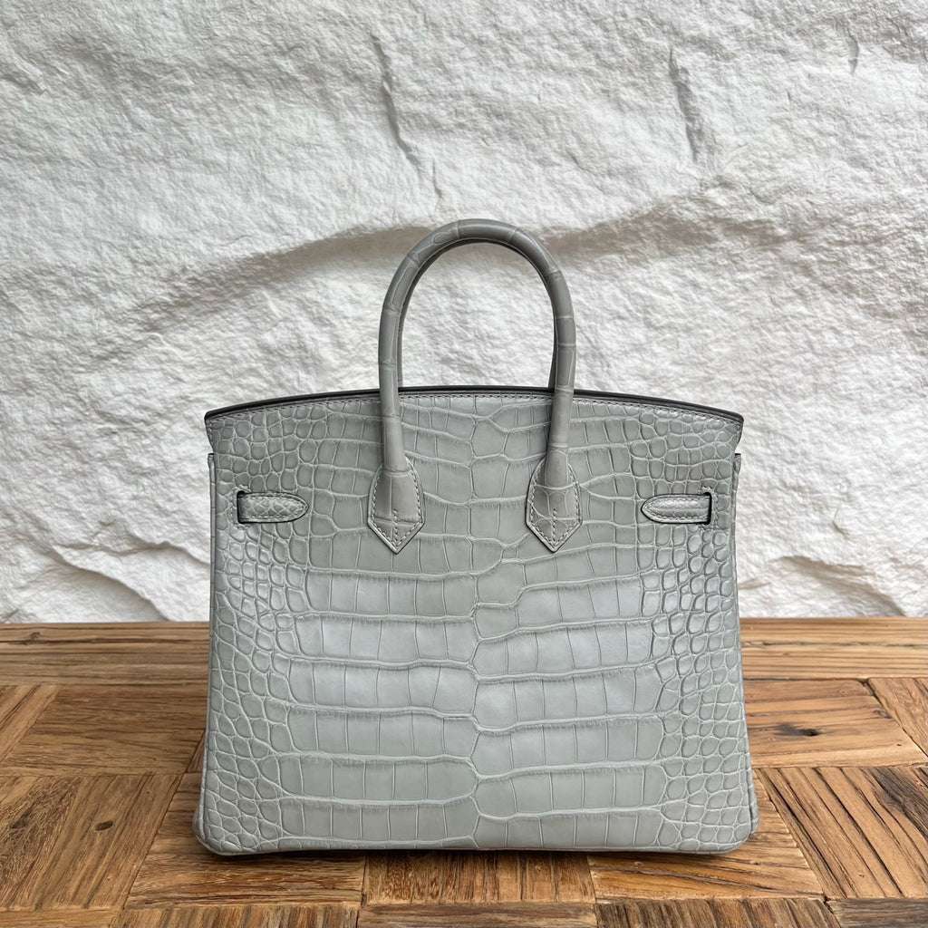 Birkin 25cm Misty American Crocodile