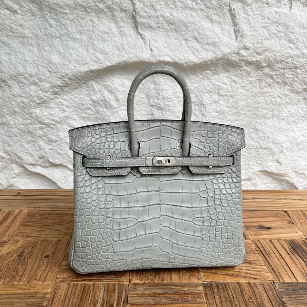 Birkin 25cm Misty American Crocodile