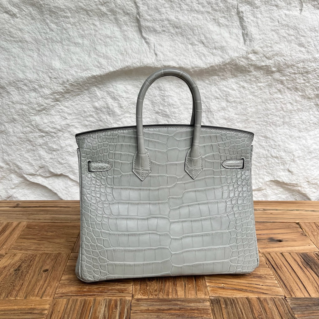 Birkin 25cm Misty American Crocodile