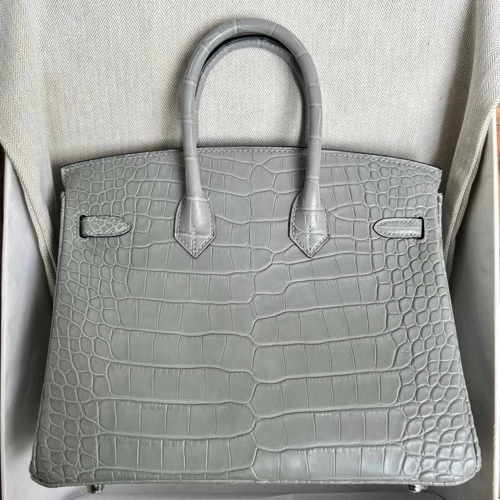 Birkin 25cm Misty American Crocodile
