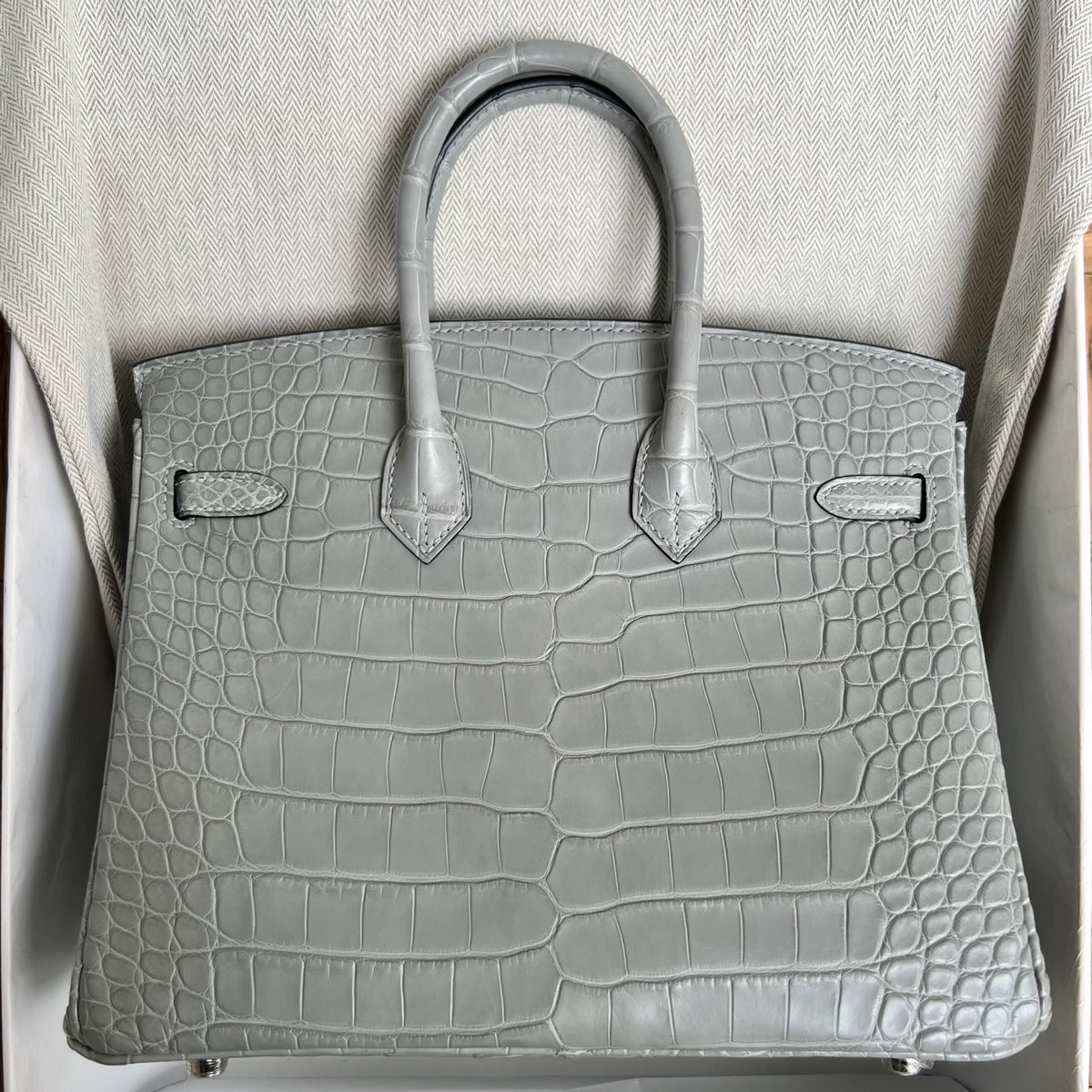 Birkin 25cm Misty American Crocodile