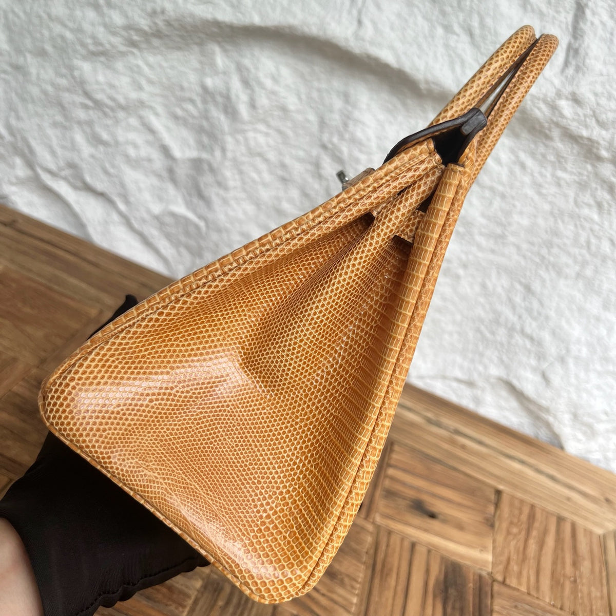 Birkin 25cm Lizard imported glossy lizard skin