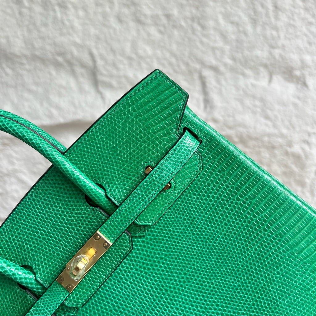 Birkin 25cm Lizard imported glossy lizard skin