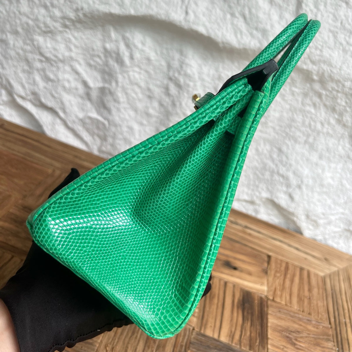 Birkin 25cm Lizard imported glossy lizard skin