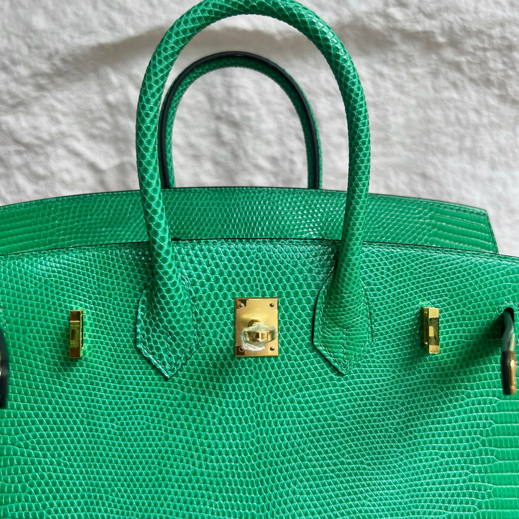 Birkin 25cm Lizard imported glossy lizard skin
