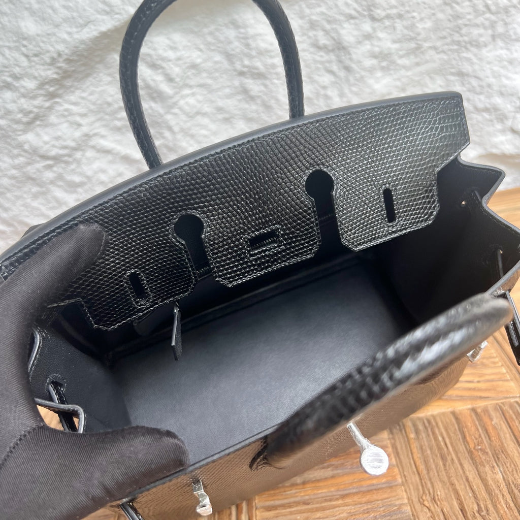 Birkin 25cm Lizard Imported Misty Lizard Skin