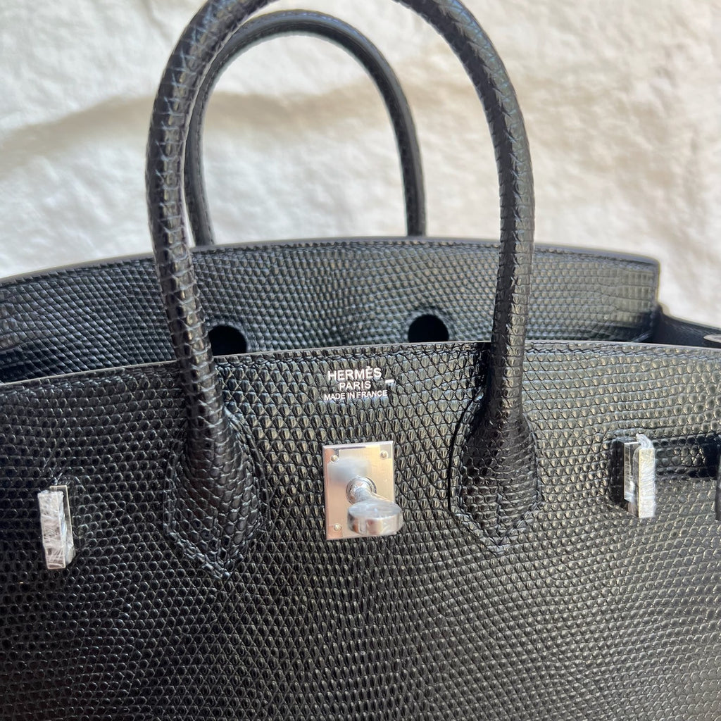 Birkin 25cm Lizard Imported Misty Lizard Skin