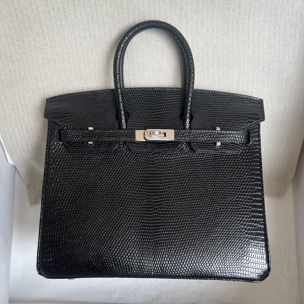 Birkin 25cm Lizard Imported Misty Lizard Skin