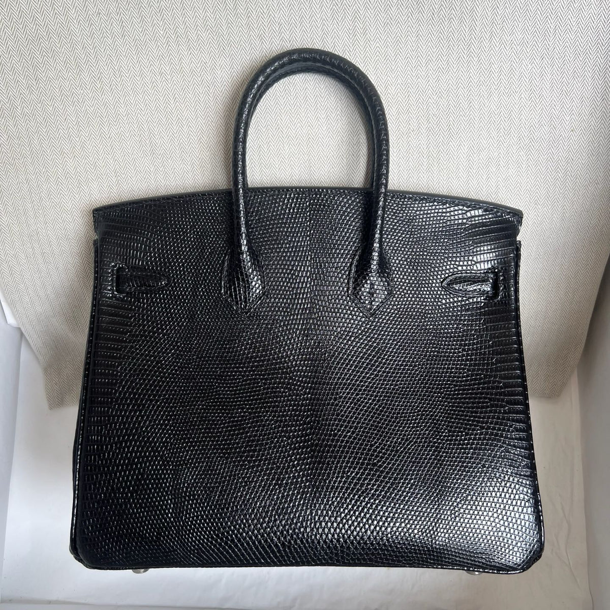 Birkin 25cm Lizard Imported Misty Lizard Skin