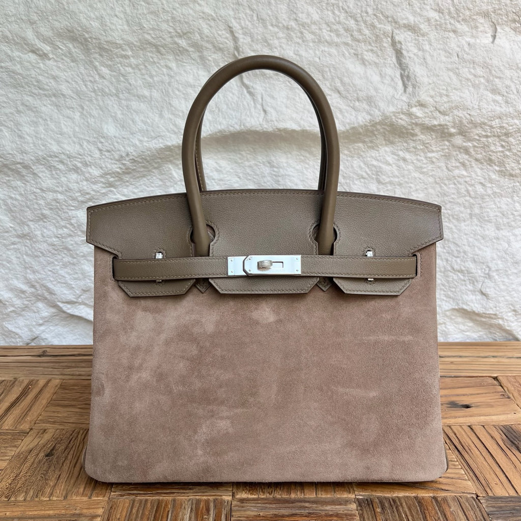 Birkin 30cm Grizzly Swift/Suede&nbsp;