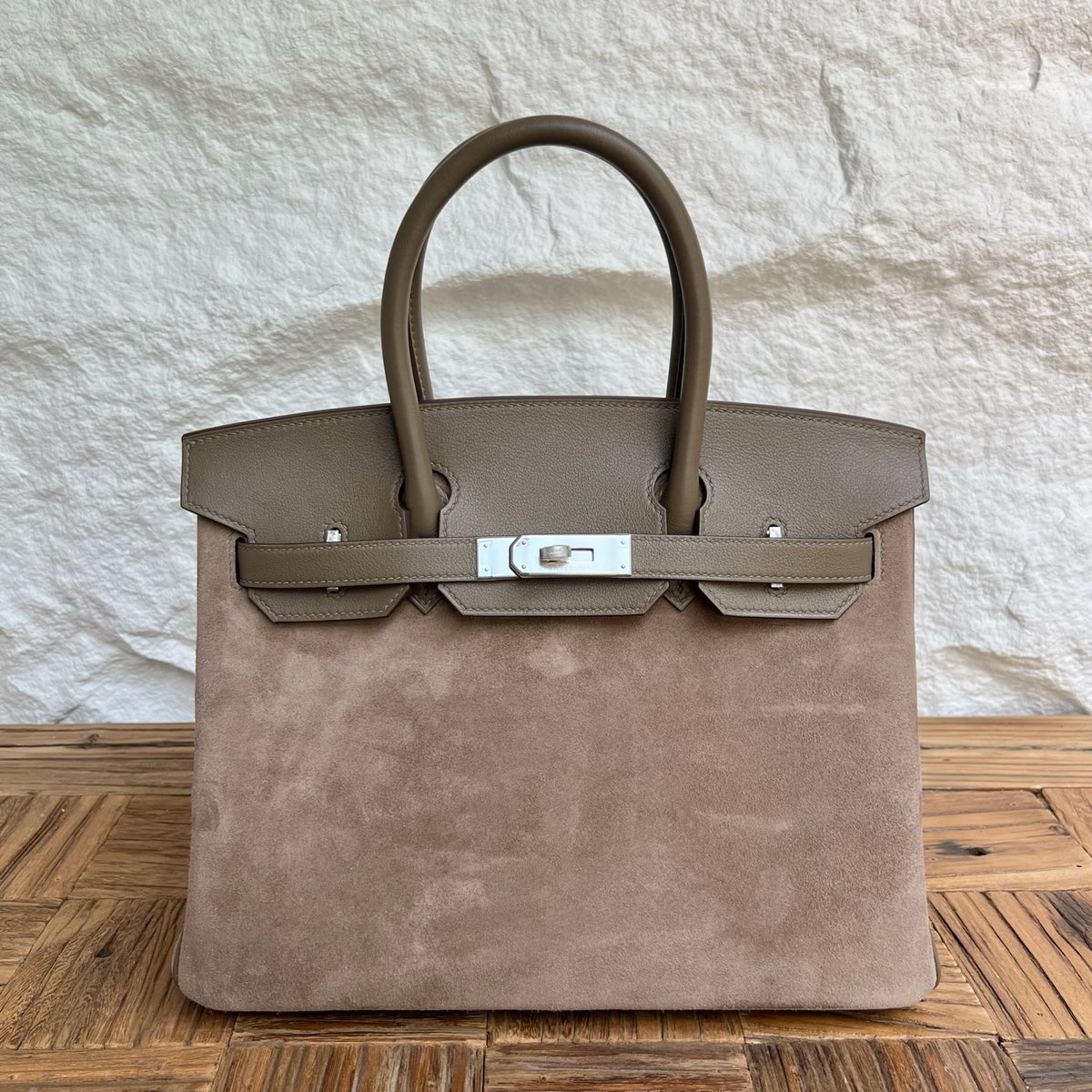 Birkin 30cm Grizzly Swift/Suede&nbsp;