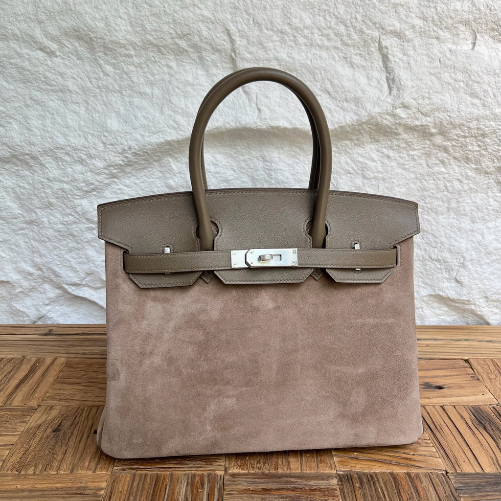 Birkin 30cm Grizzly Swift/Suede&nbsp;