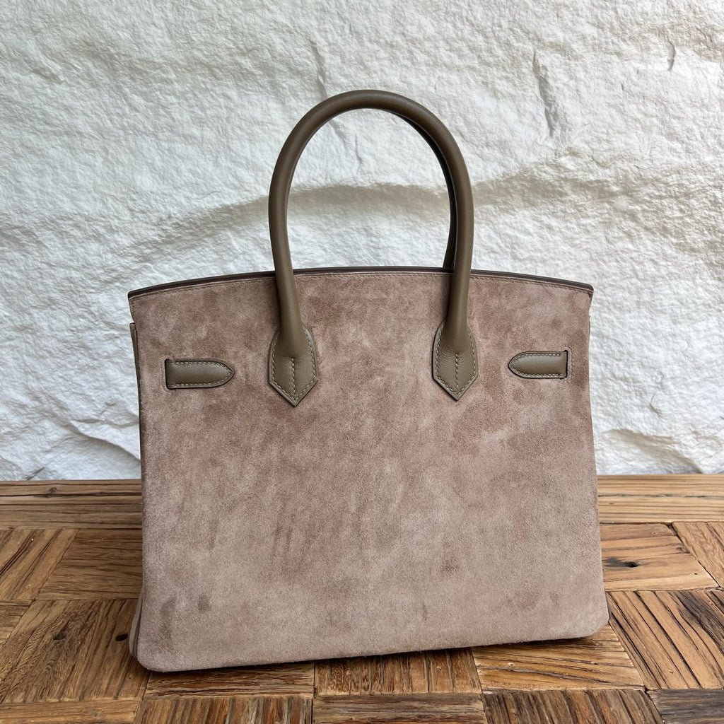Birkin 30cm Grizzly Swift/Suede&nbsp;