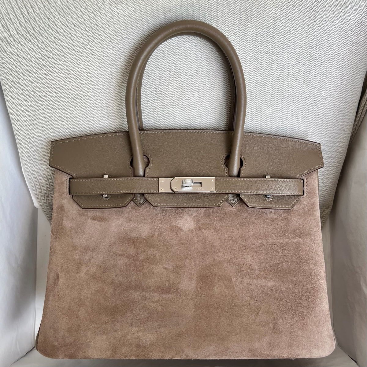 Birkin 30cm Grizzly Swift/Suede&nbsp;