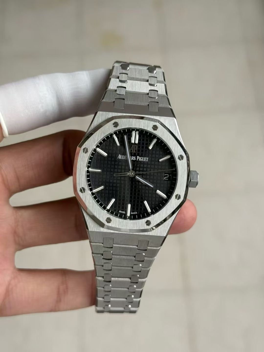 AP皇家橡树15500st灰面41mm